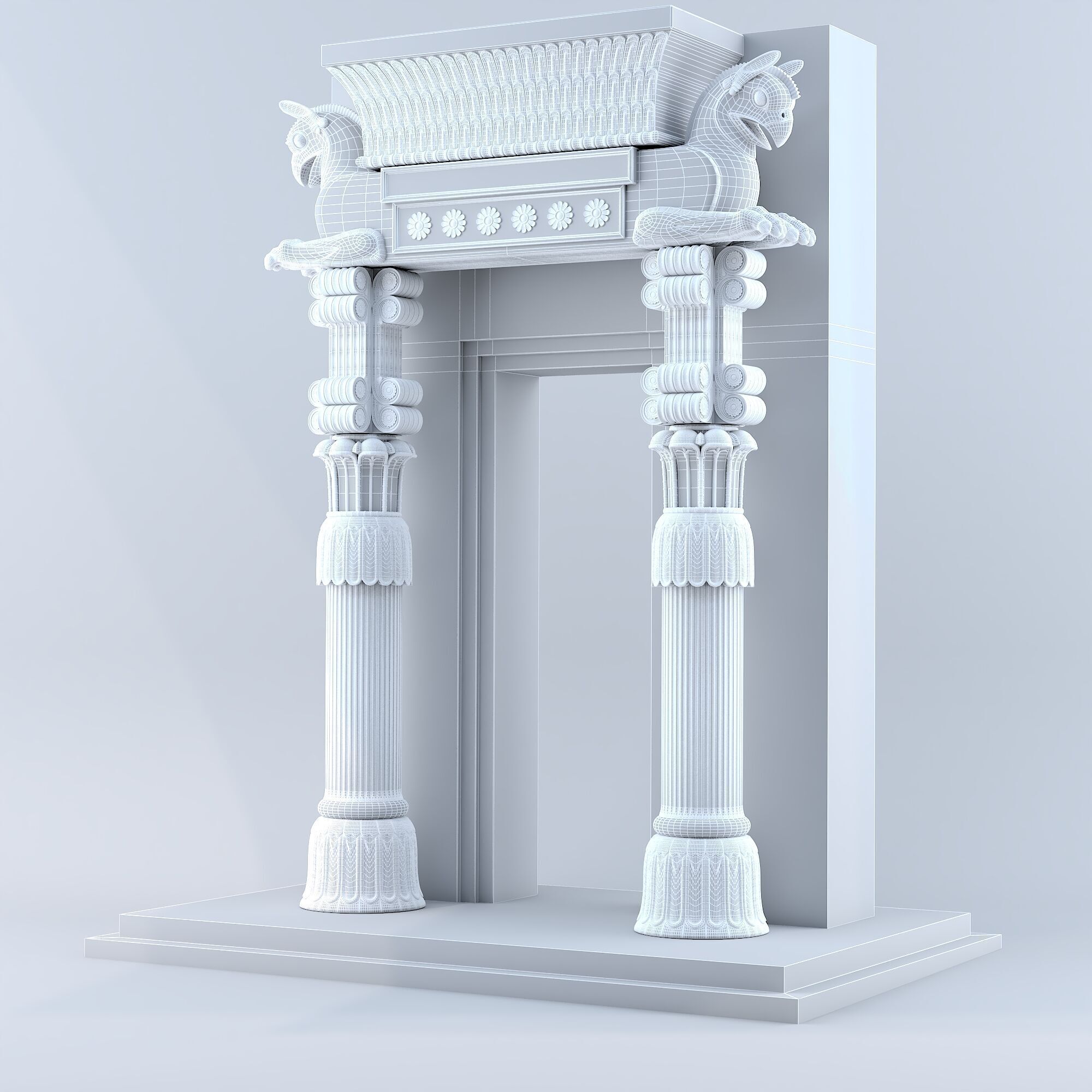 Persian column 06 3D model_2