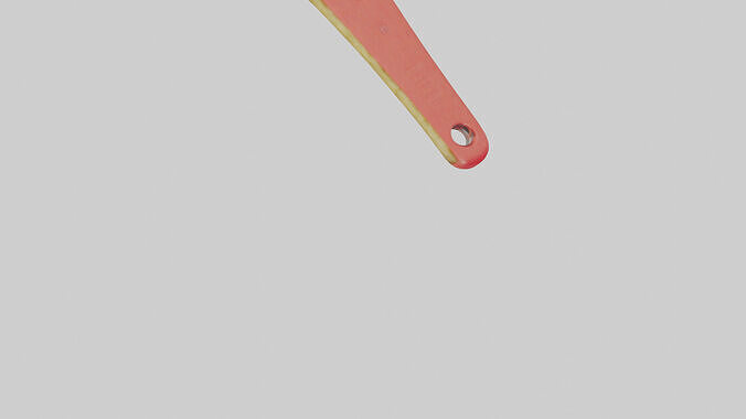 Potato peeler model Low-poly 3D model 7