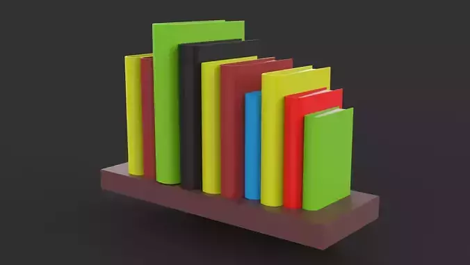 Bookshelf 3D model