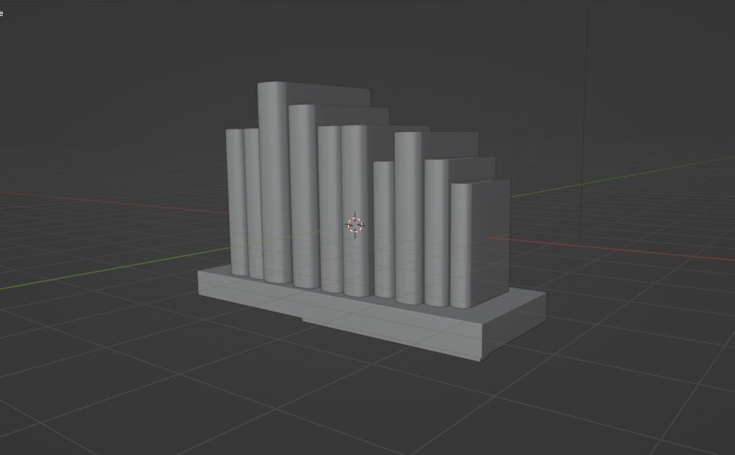 Bookshelf 3D model_10
