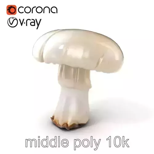 Young Mushroom Realistic model pack