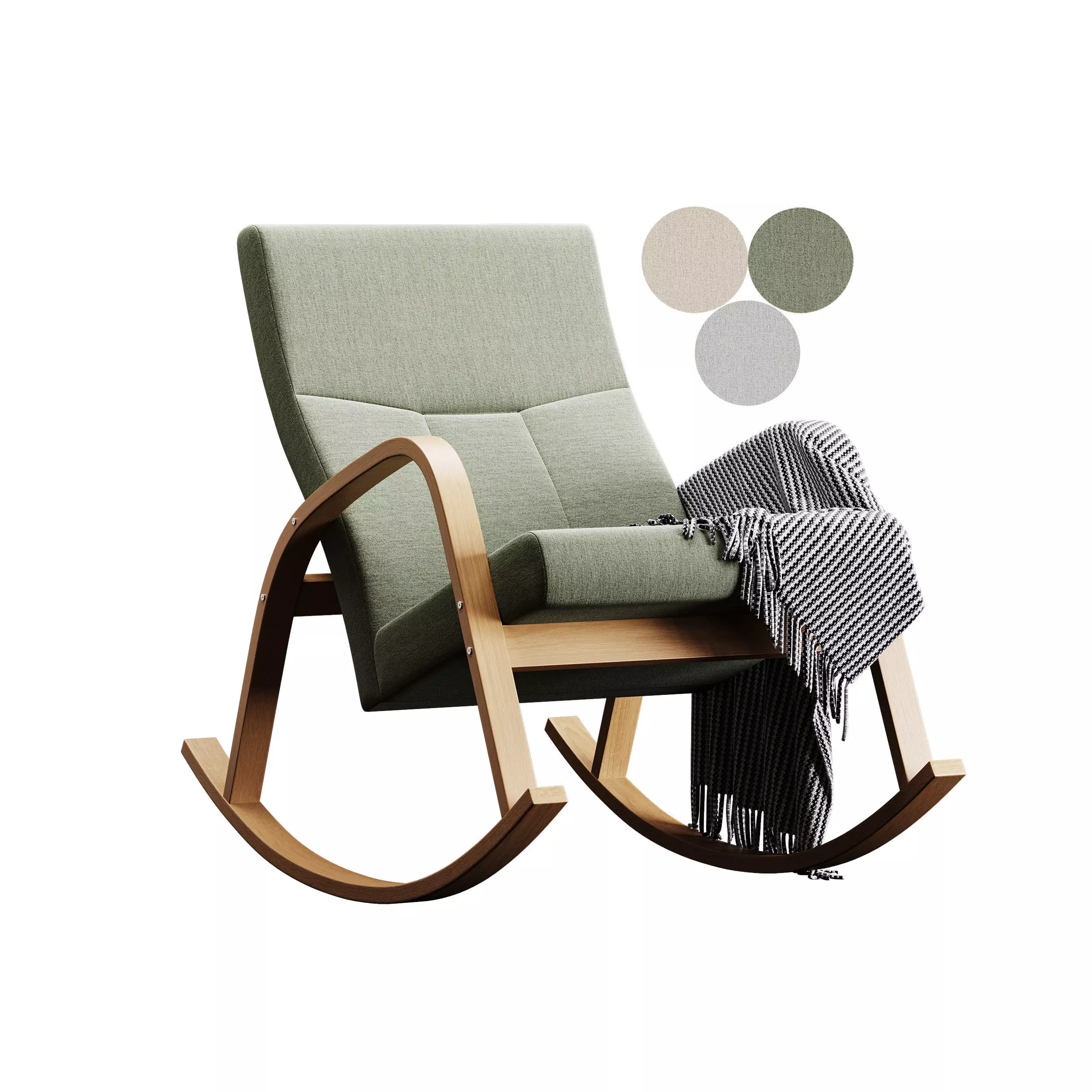 Rocking chair Irsa 3D model