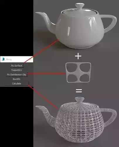 scatter teapot 3D print model