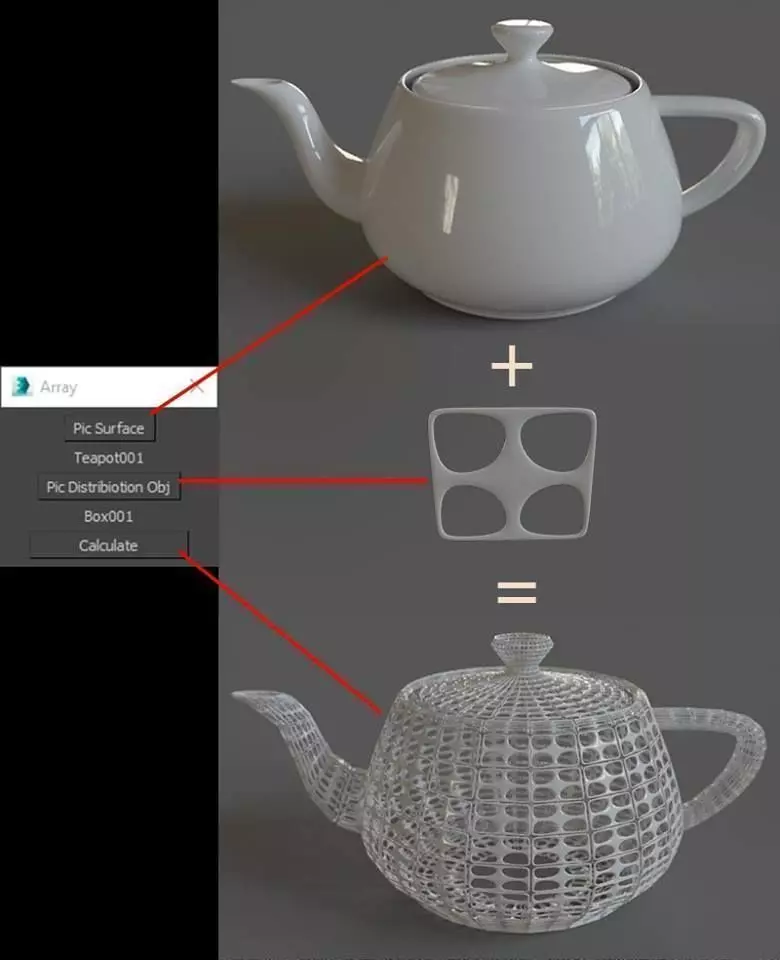 scatter teapot 3D print model_0