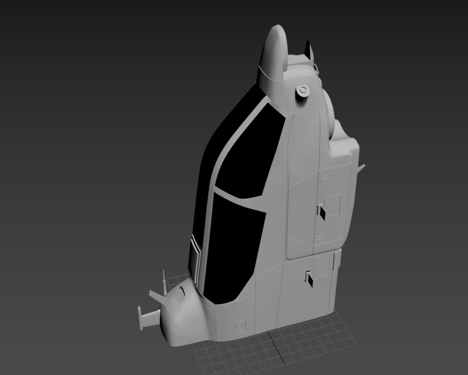 ah1w Helicopter 3D print model_10