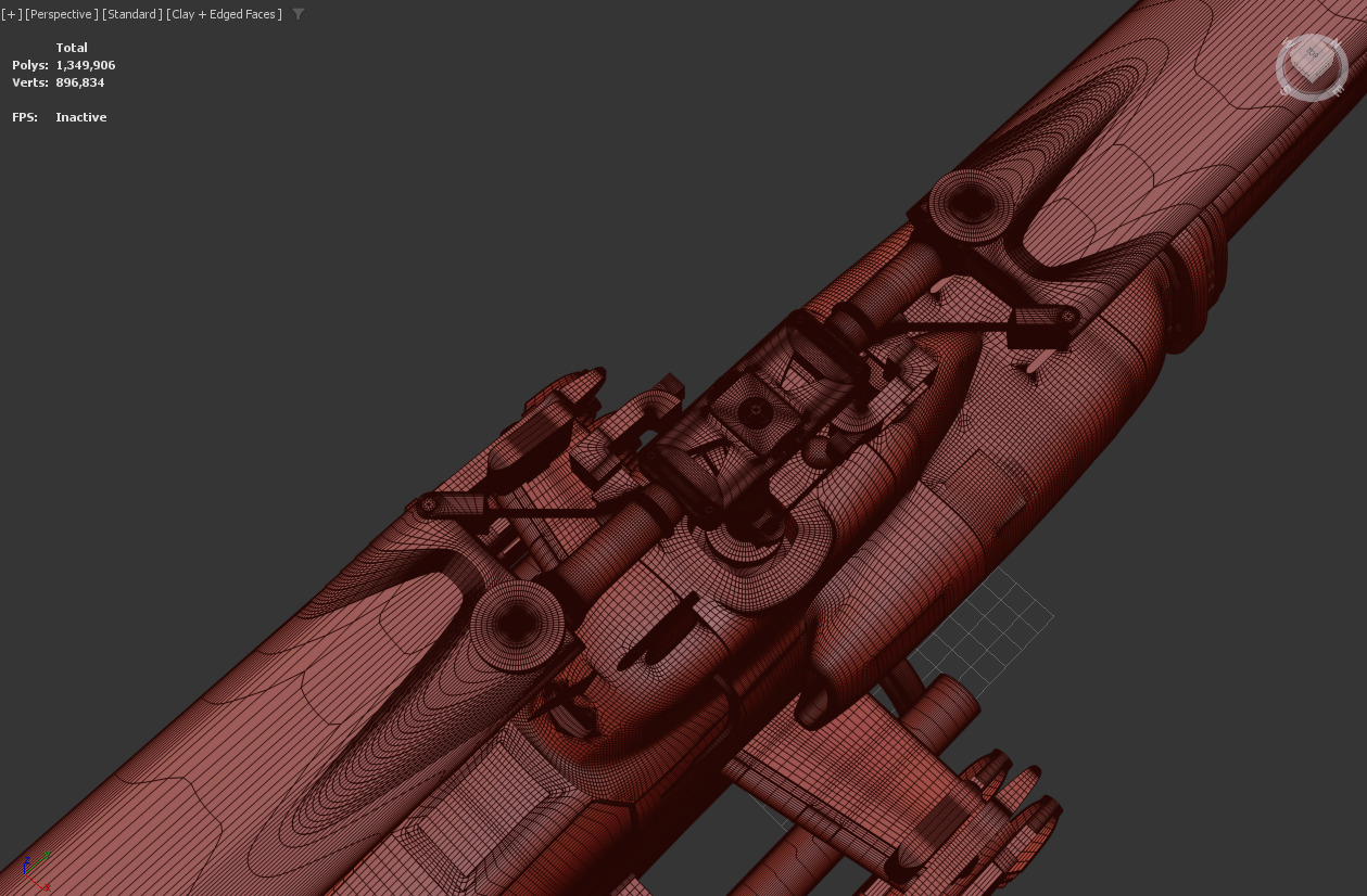 ah1w Helicopter 3D print model_7