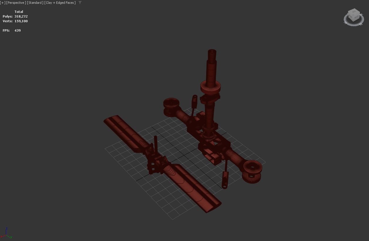 ah1w Helicopter 3D print model_21