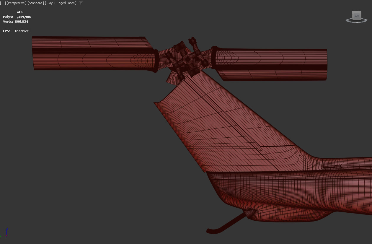 ah1w Helicopter 3D print model_9