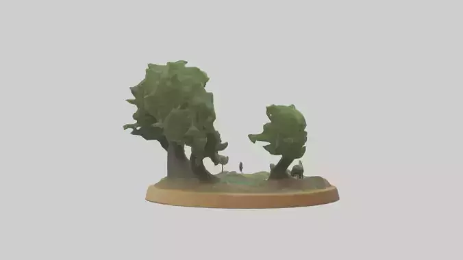 Preservation of Forests Sculpture model