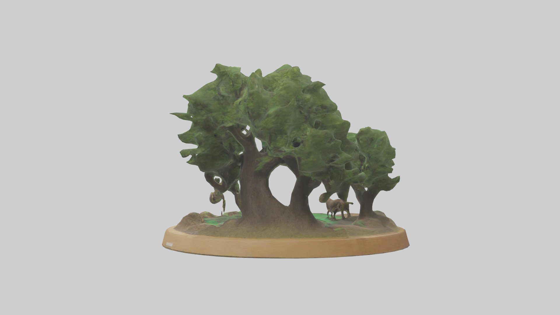Preservation of Forests Sculpture model Low-poly 3D model_1