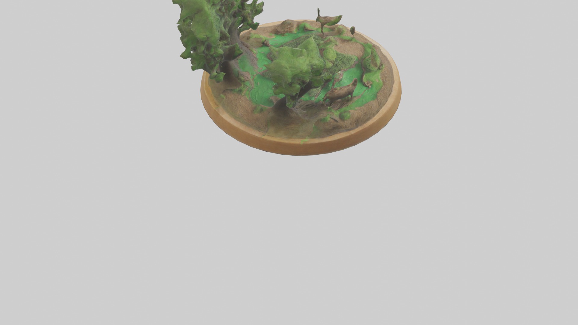 Preservation of Forests Sculpture model Low-poly 3D model_4
