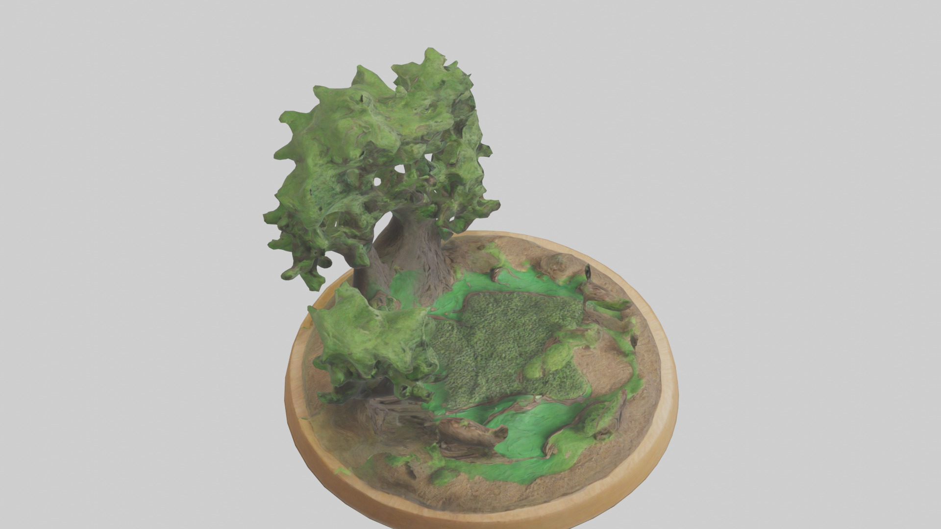 Preservation of Forests Sculpture model Low-poly 3D model_18
