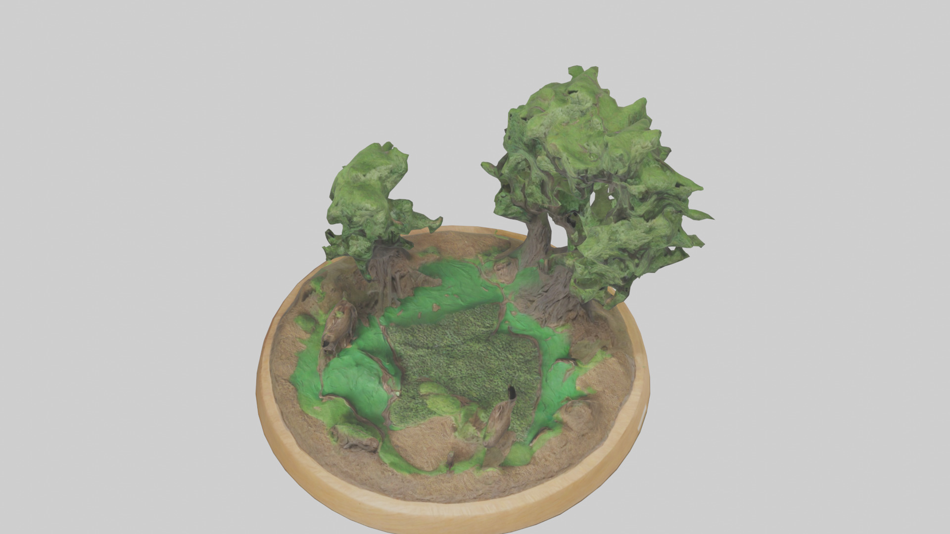 Preservation of Forests Sculpture model Low-poly 3D model_16