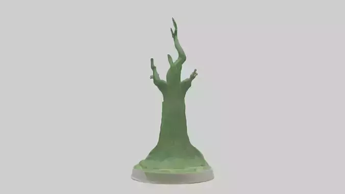 Preservation of Green Spaces Statue model Low-poly 3D model