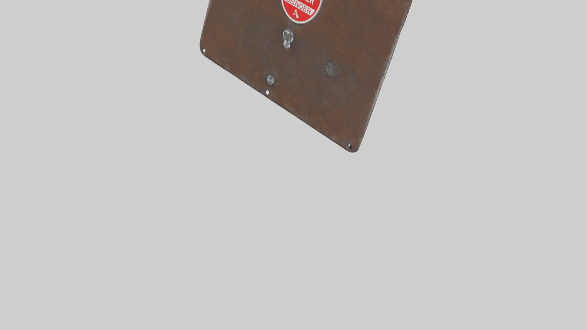 Pressure Valve Area Danger Sign model Low-poly 3D model_16