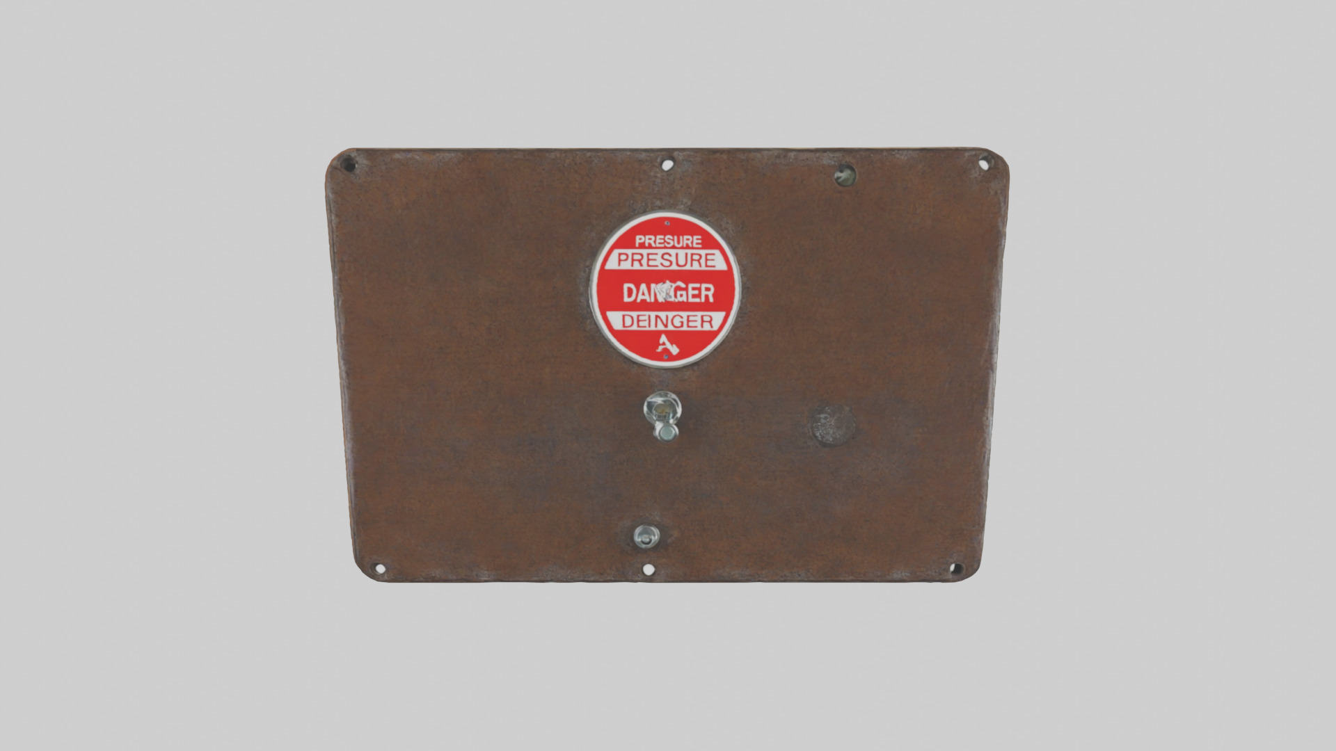 Pressure Valve Area Danger Sign model Low-poly 3D model_27