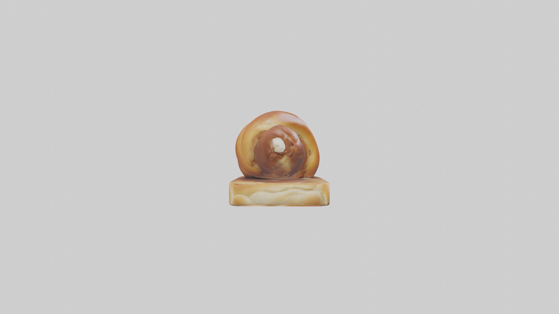 Pretzel dog model Low-poly 3D model_13
