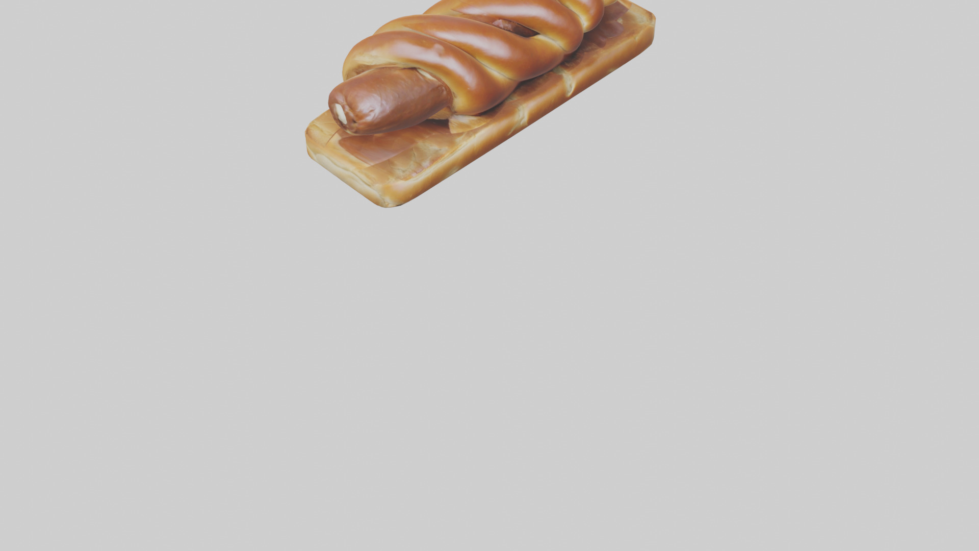 Pretzel dog model Low-poly 3D model_6