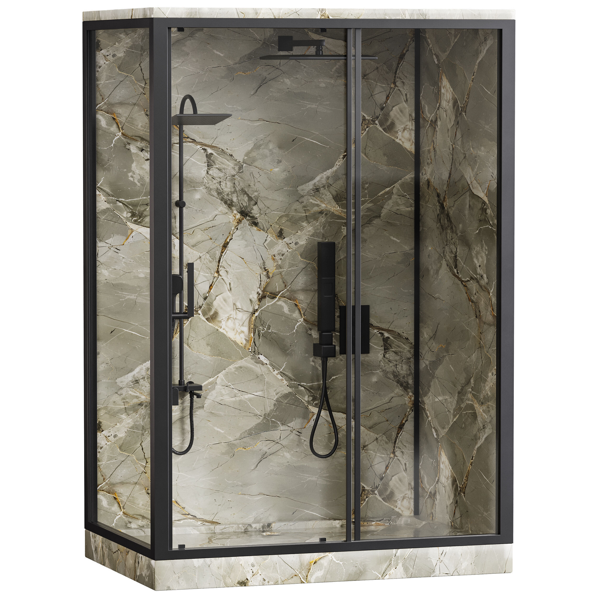 Shower cabin 07 3D model_8