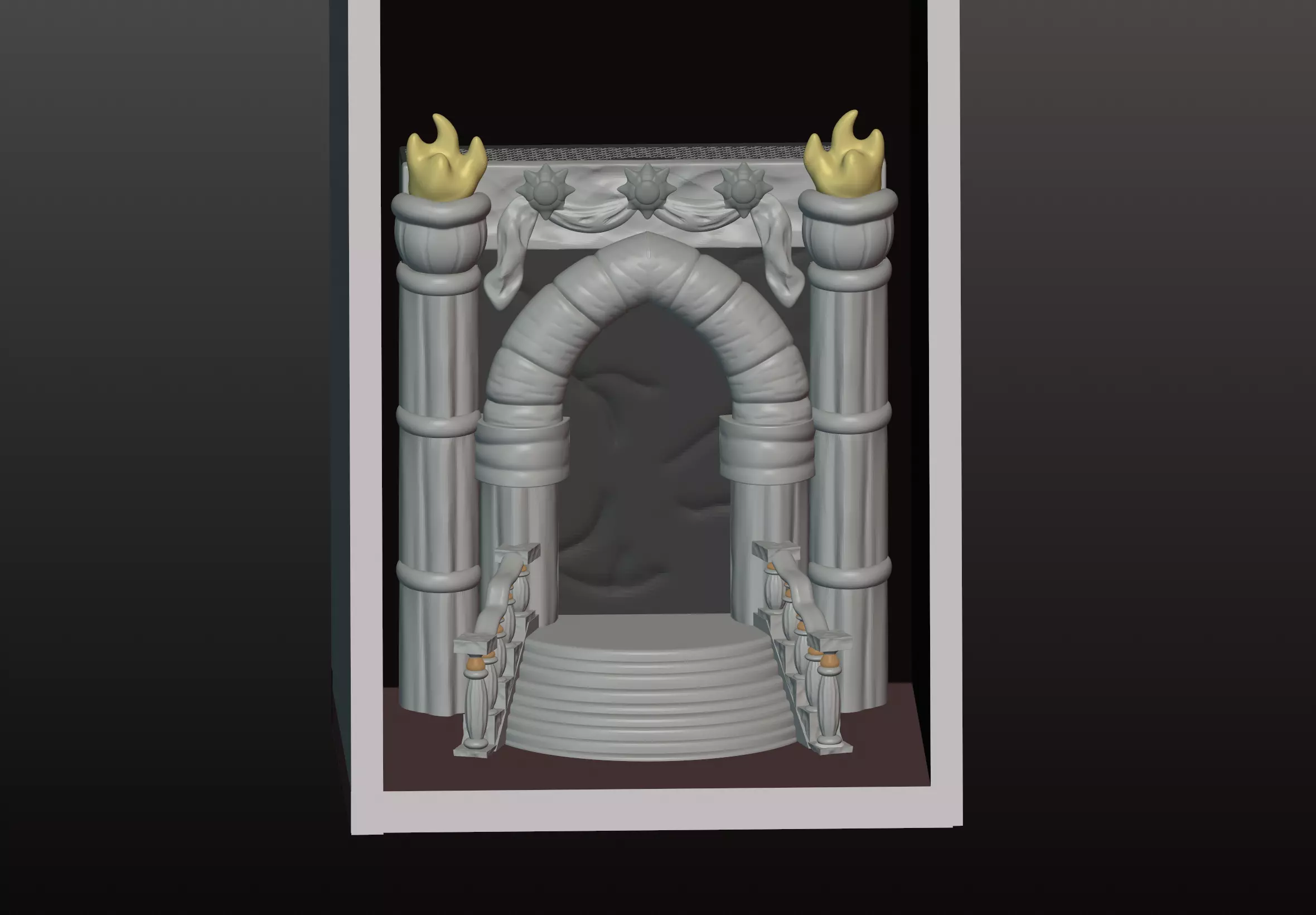 Castle Book Nook 3D print model_0