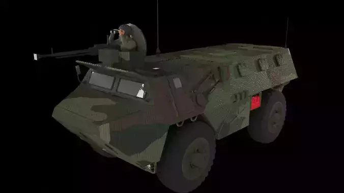 VAB 4x4 Low-poly 3D model