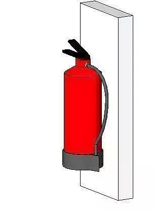 Fire Extinguisher - WITH BACKING Free 3D model