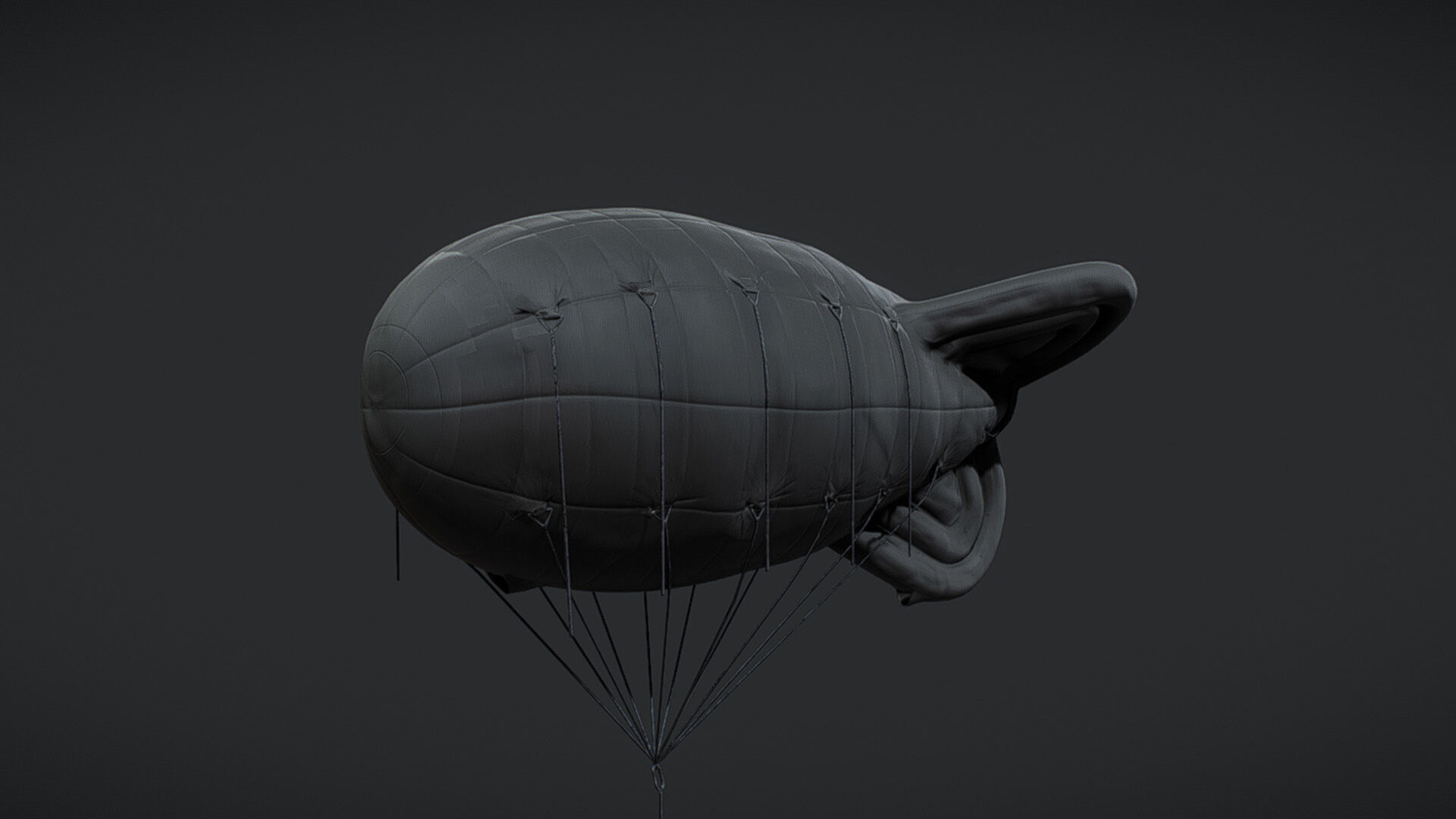 Barrage Balloon WW2  3D model_9