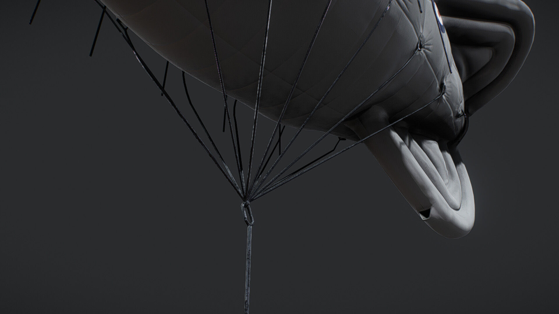 Barrage Balloon WW2  3D model_2
