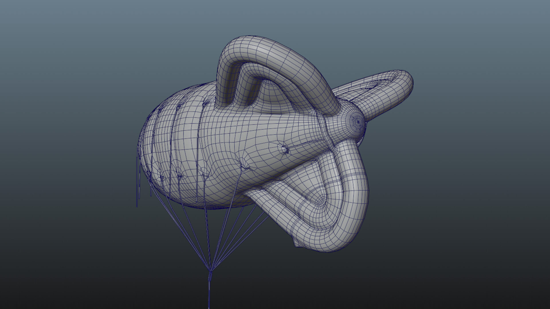 Barrage Balloon WW2  3D model_13