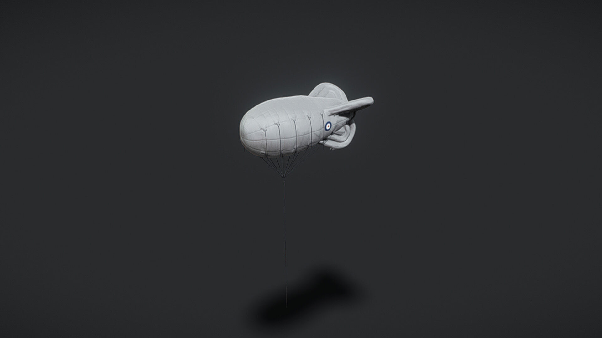 Barrage Balloon WW2  3D model_6