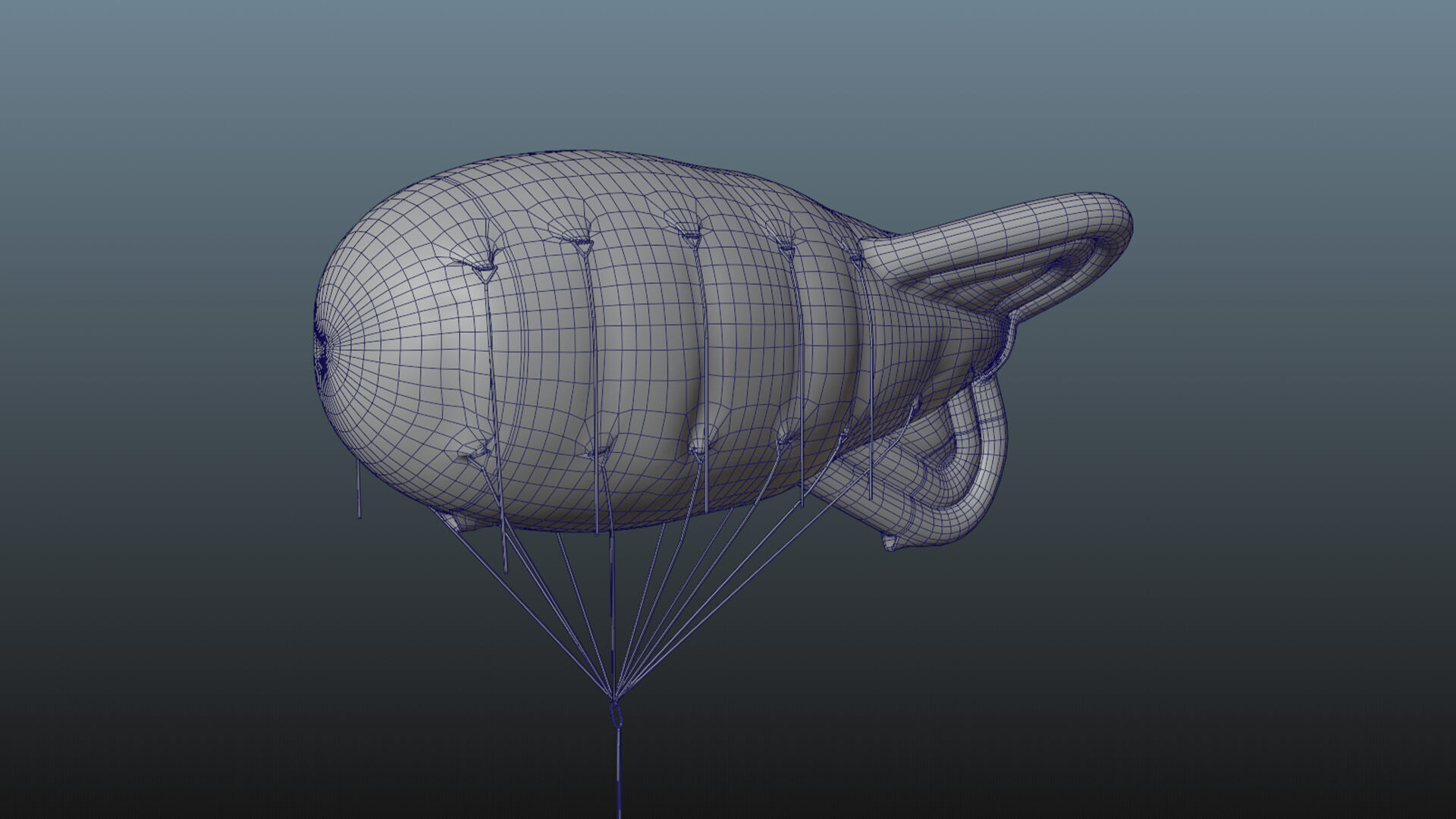 Barrage Balloon WW2  3D model_12