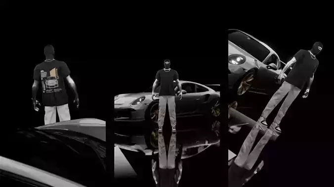 Animated T-shirt mockup