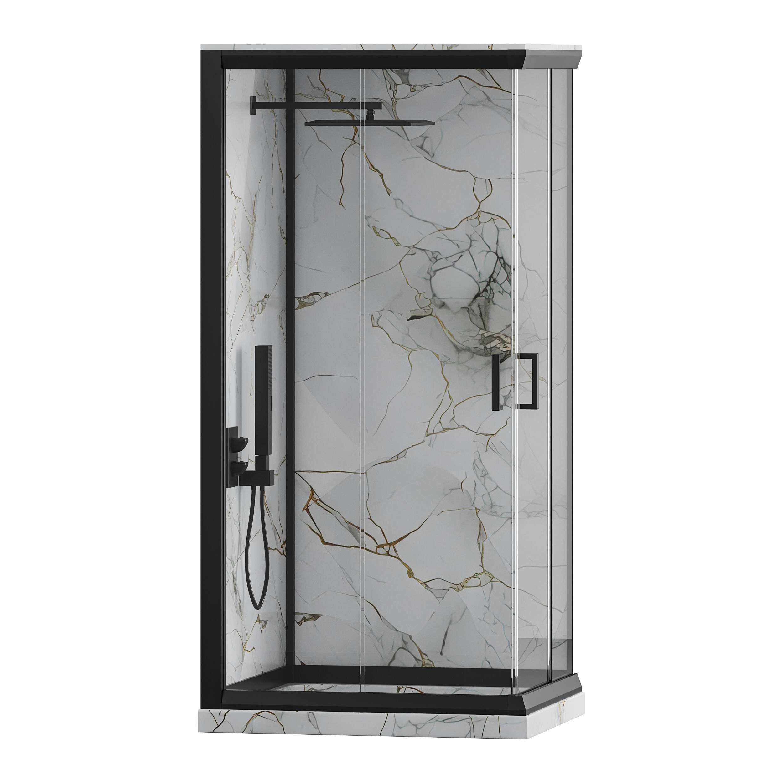 Shower cabin 08 3D model_5