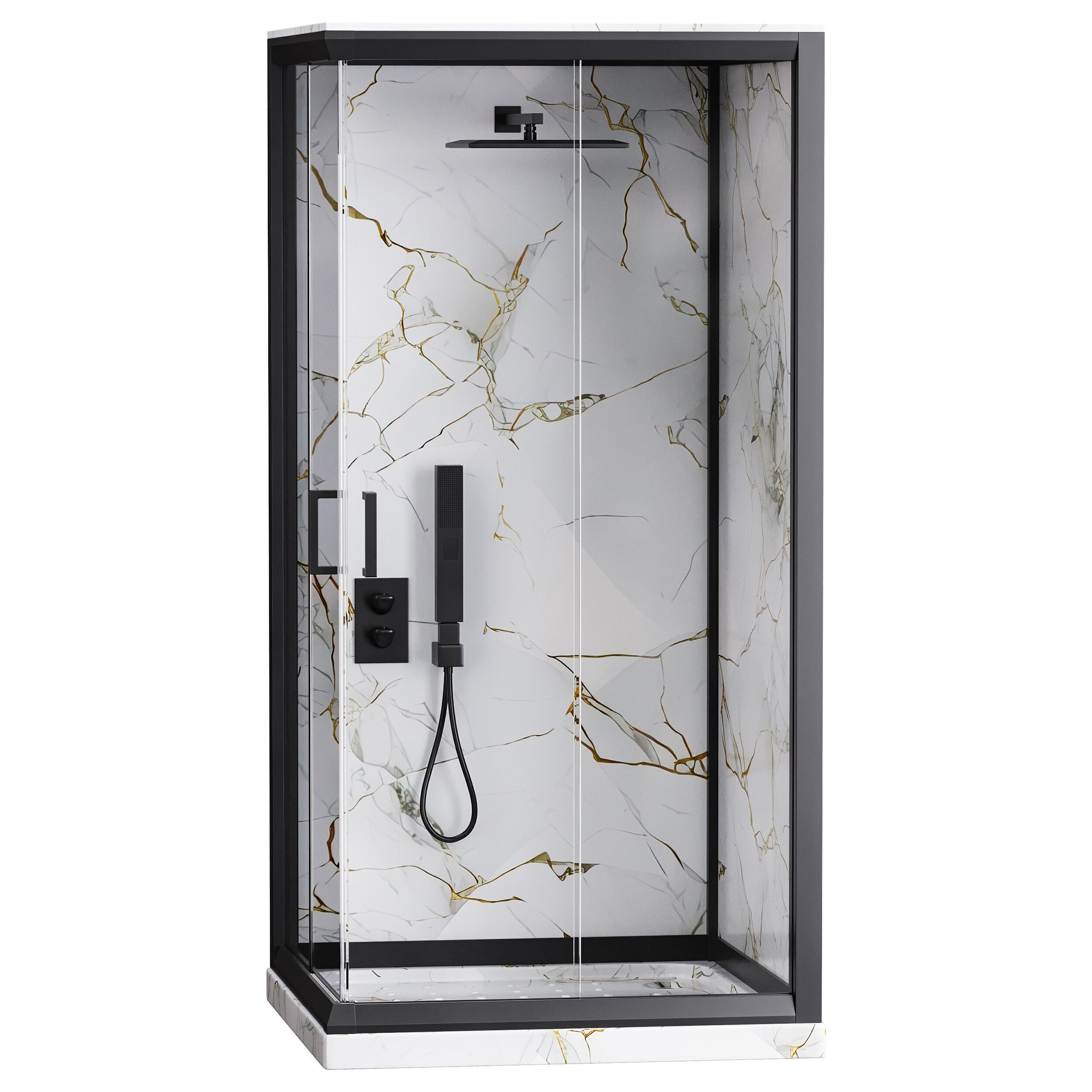 Shower cabin 08 3D model_8