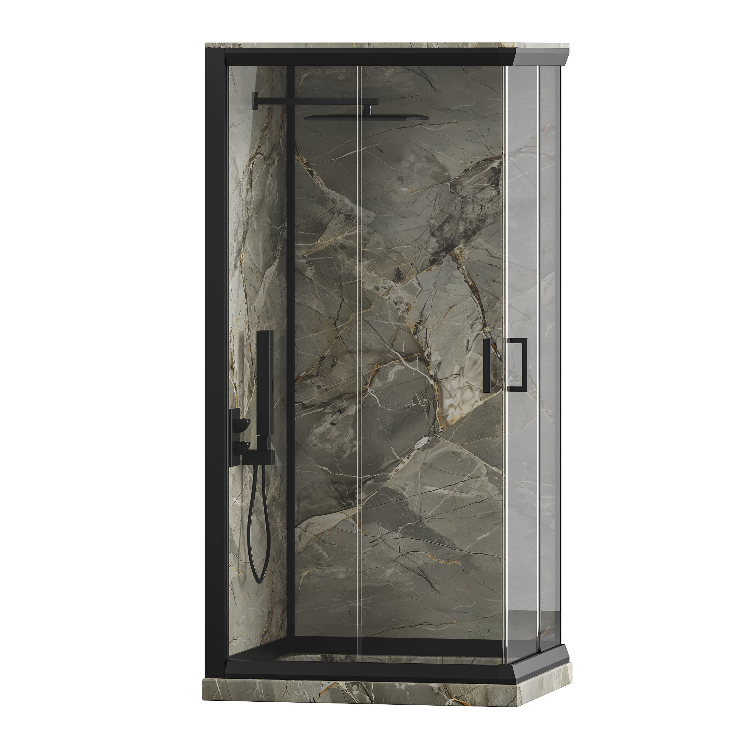 Shower cabin 08 3D model_7