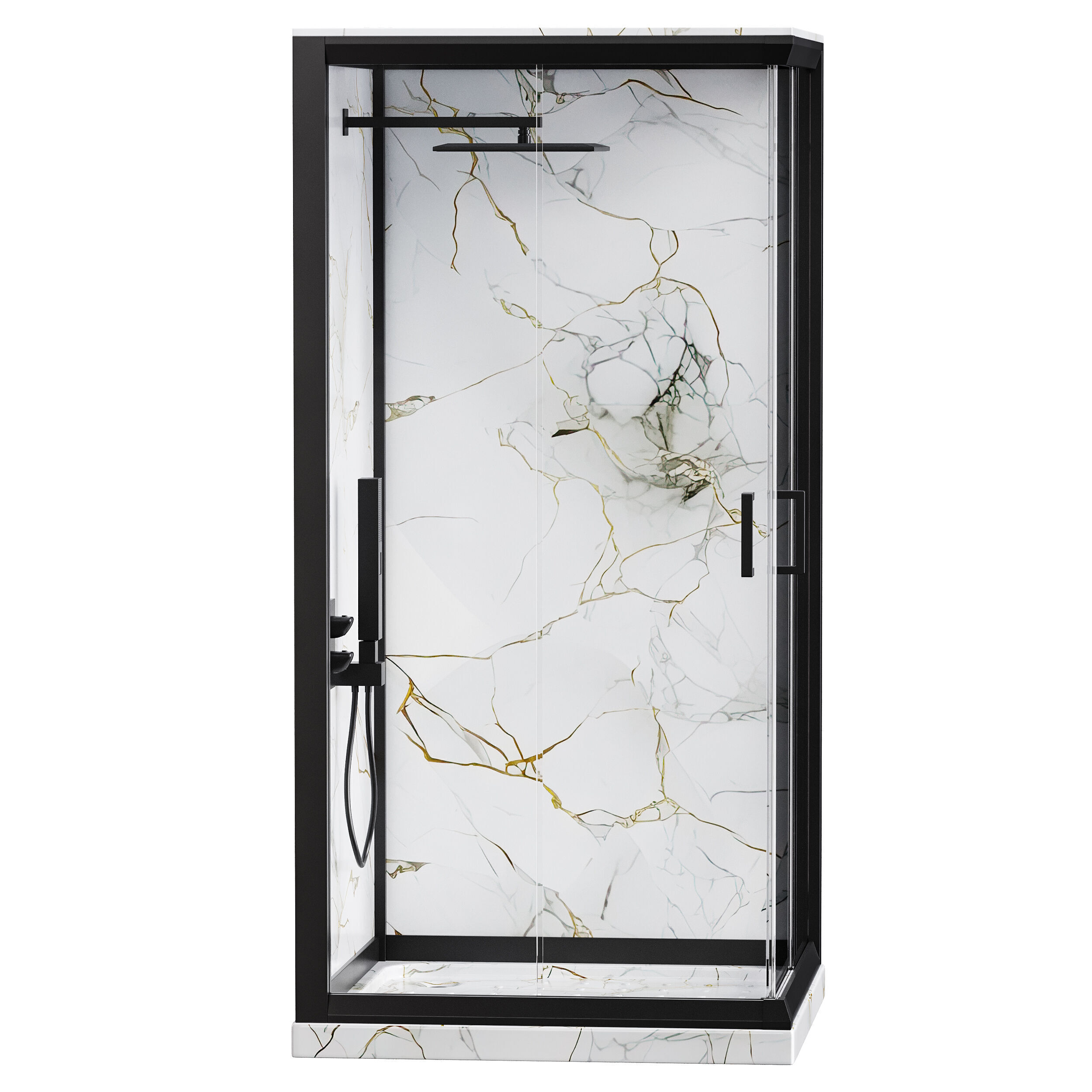 Shower cabin 08 3D model_6