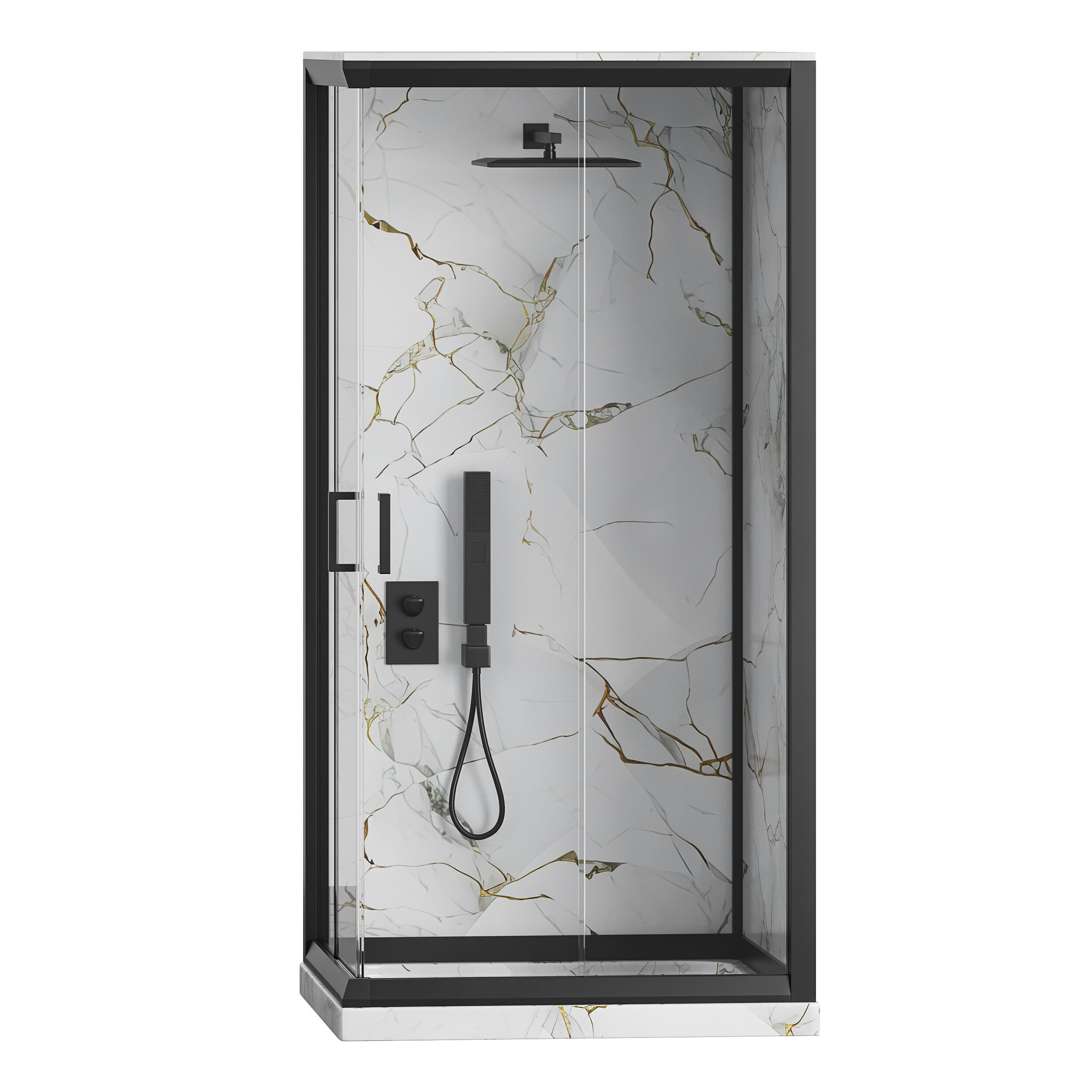 Shower cabin 08 3D model_1