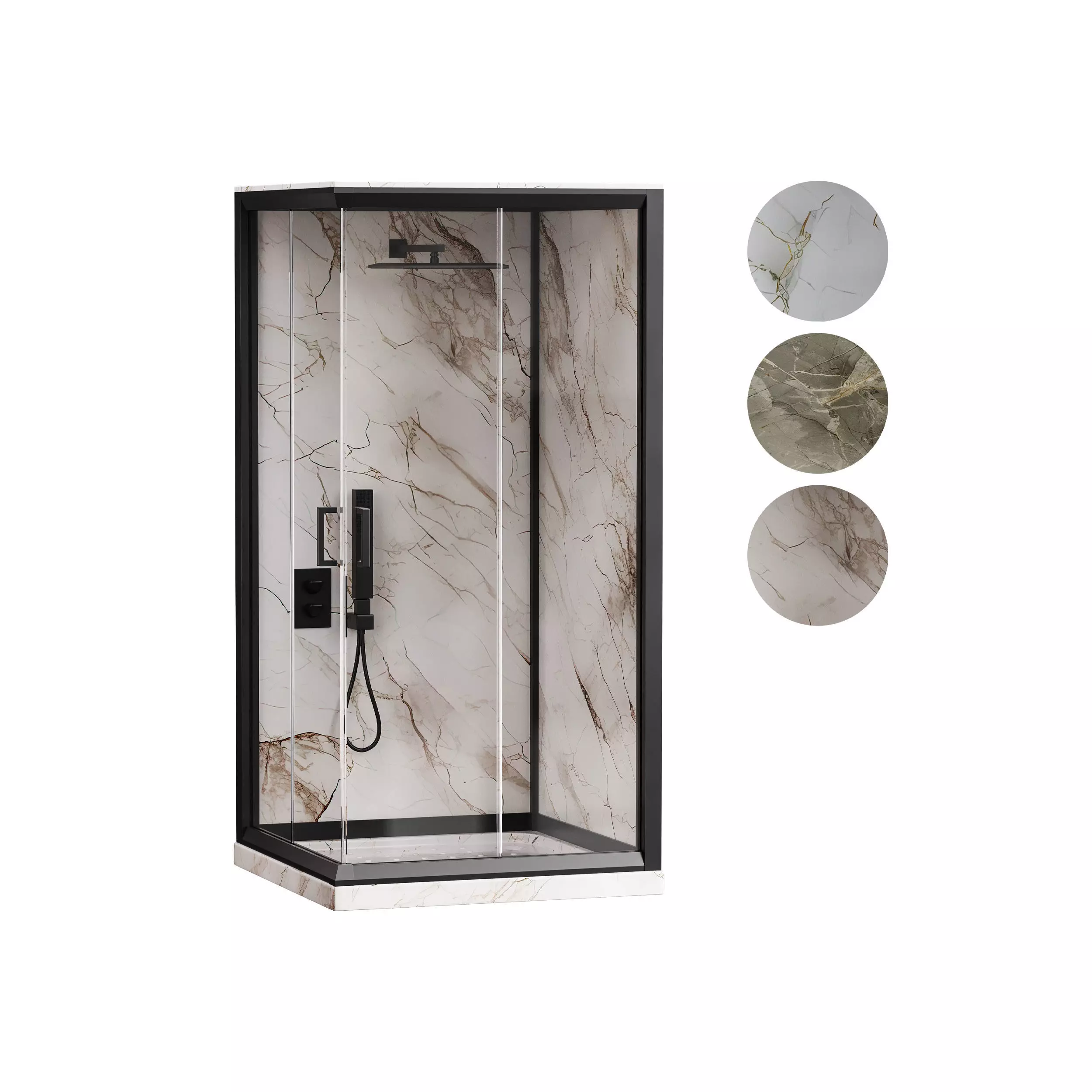 Shower cabin 08 3D model_0