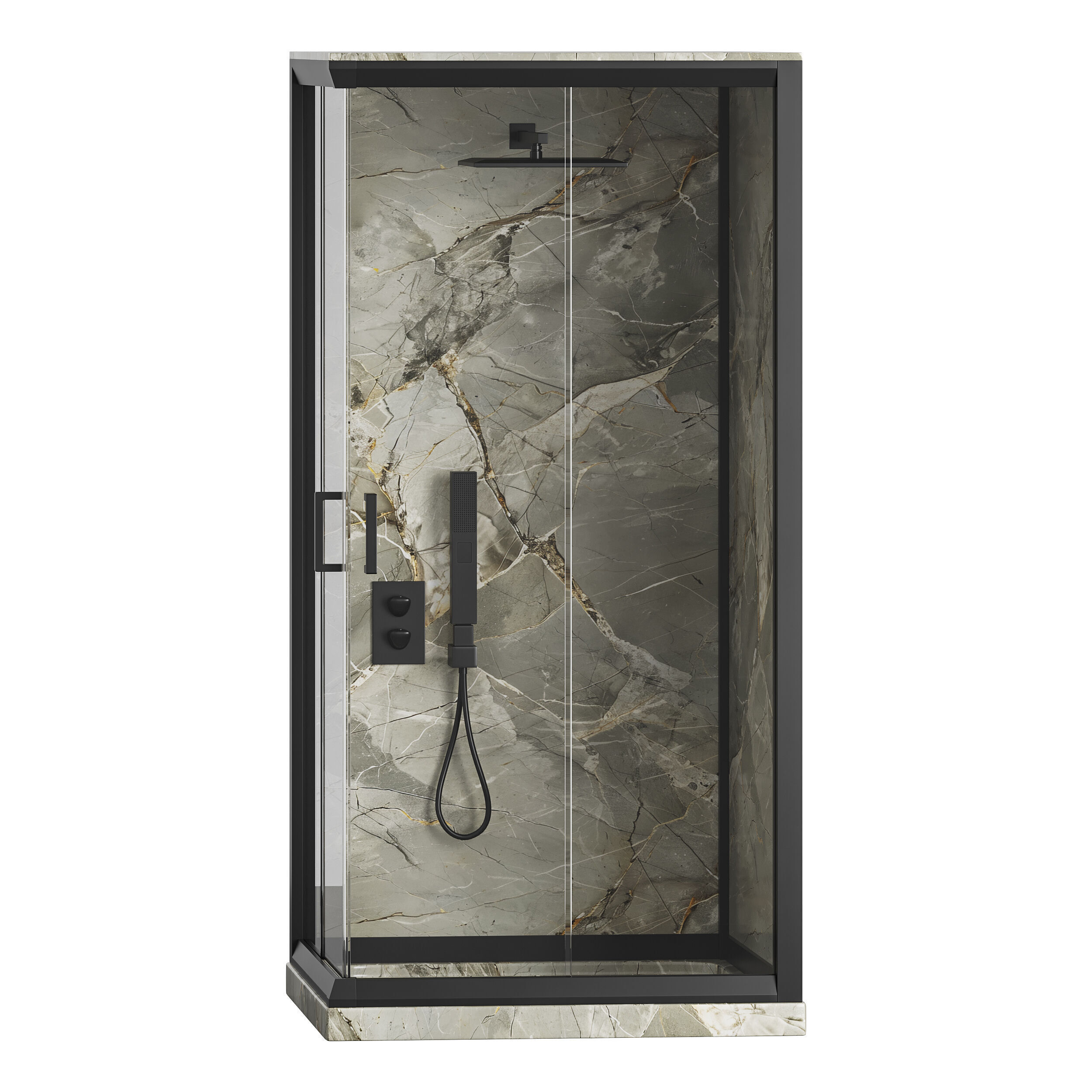 Shower cabin 08 3D model_3