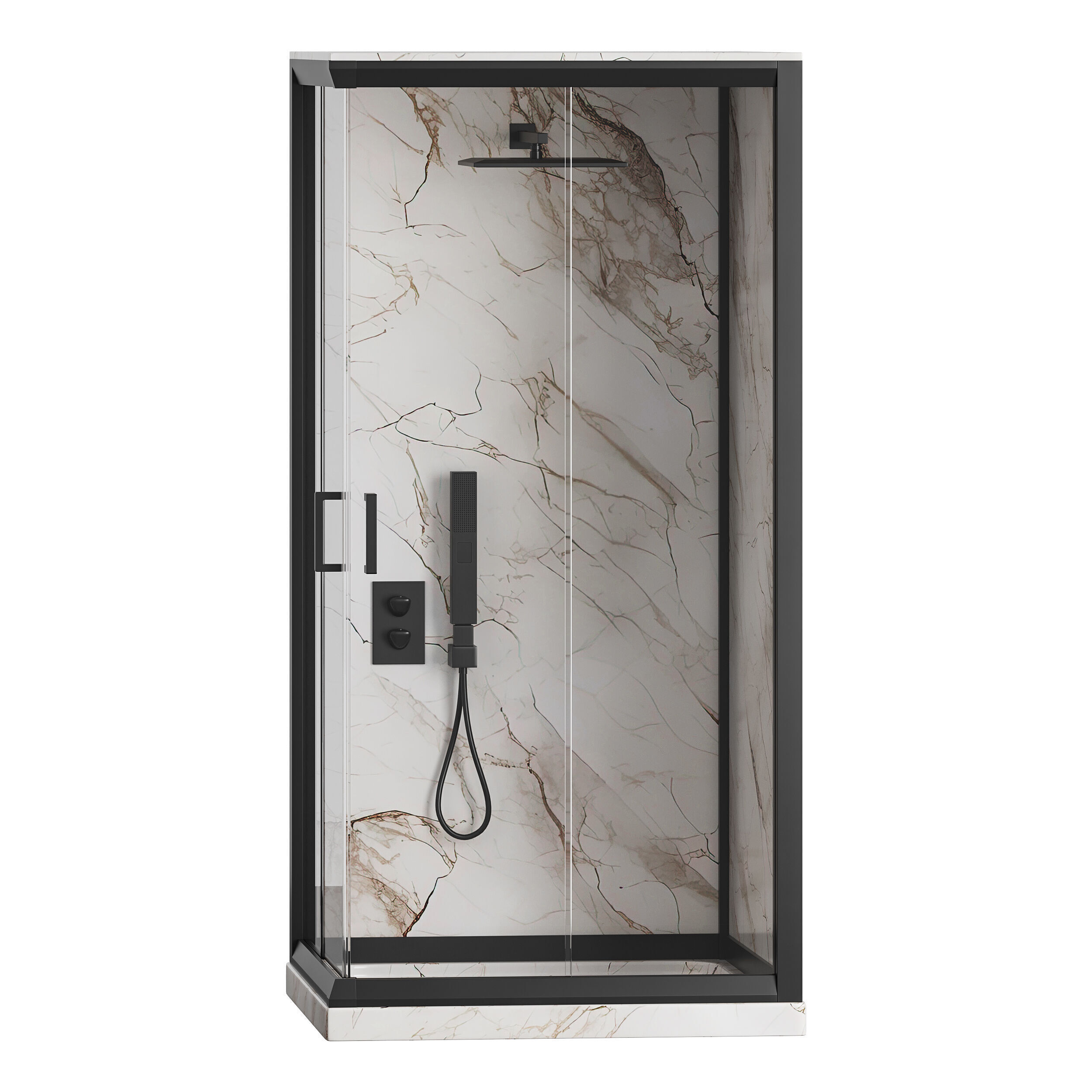 Shower cabin 08 3D model_4