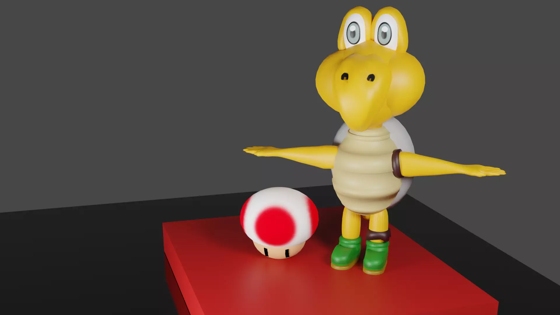 3D Printable Models Unique Turtloz Toad 3D print model