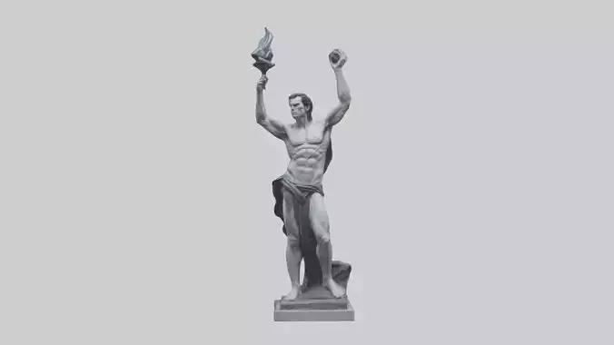 Prometheus statue model