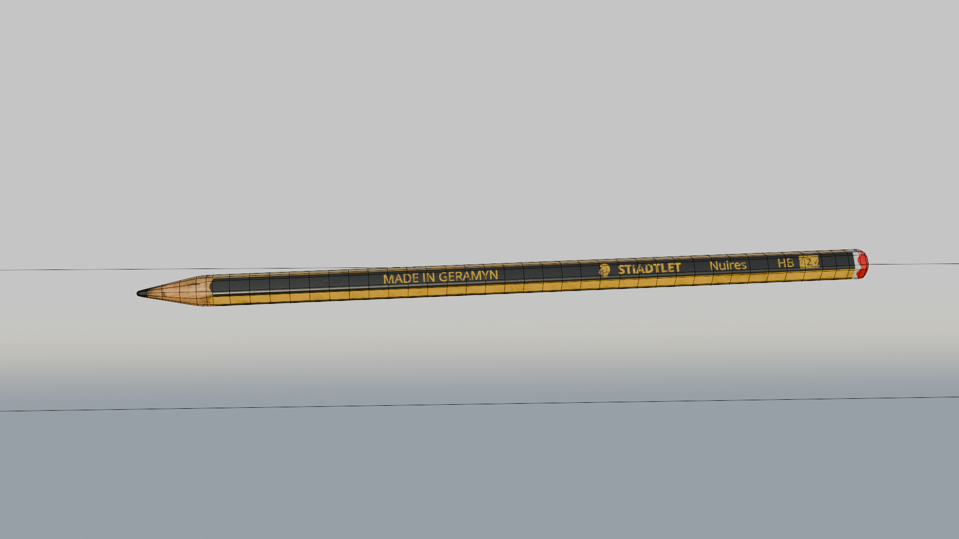Pencil Free low-poly 3D model_4
