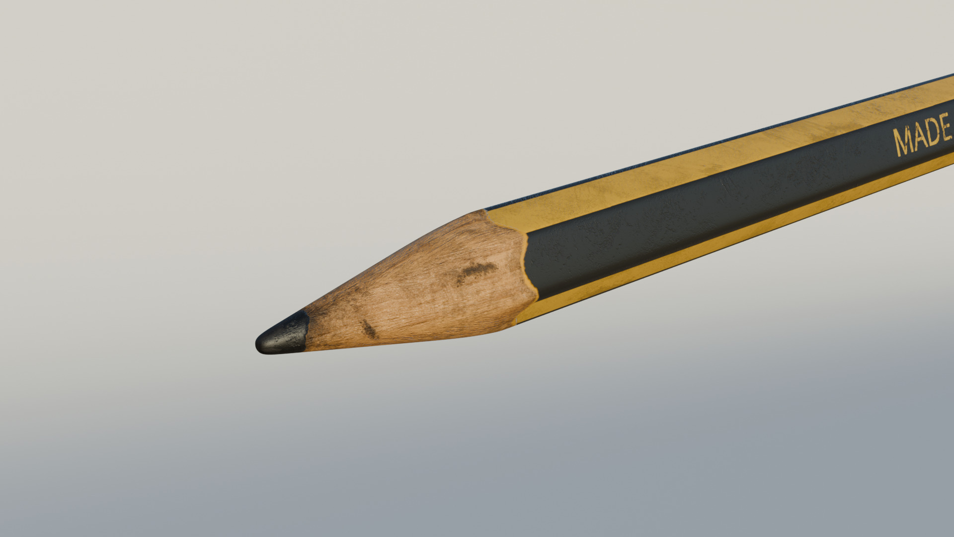 Pencil Free low-poly 3D model_2