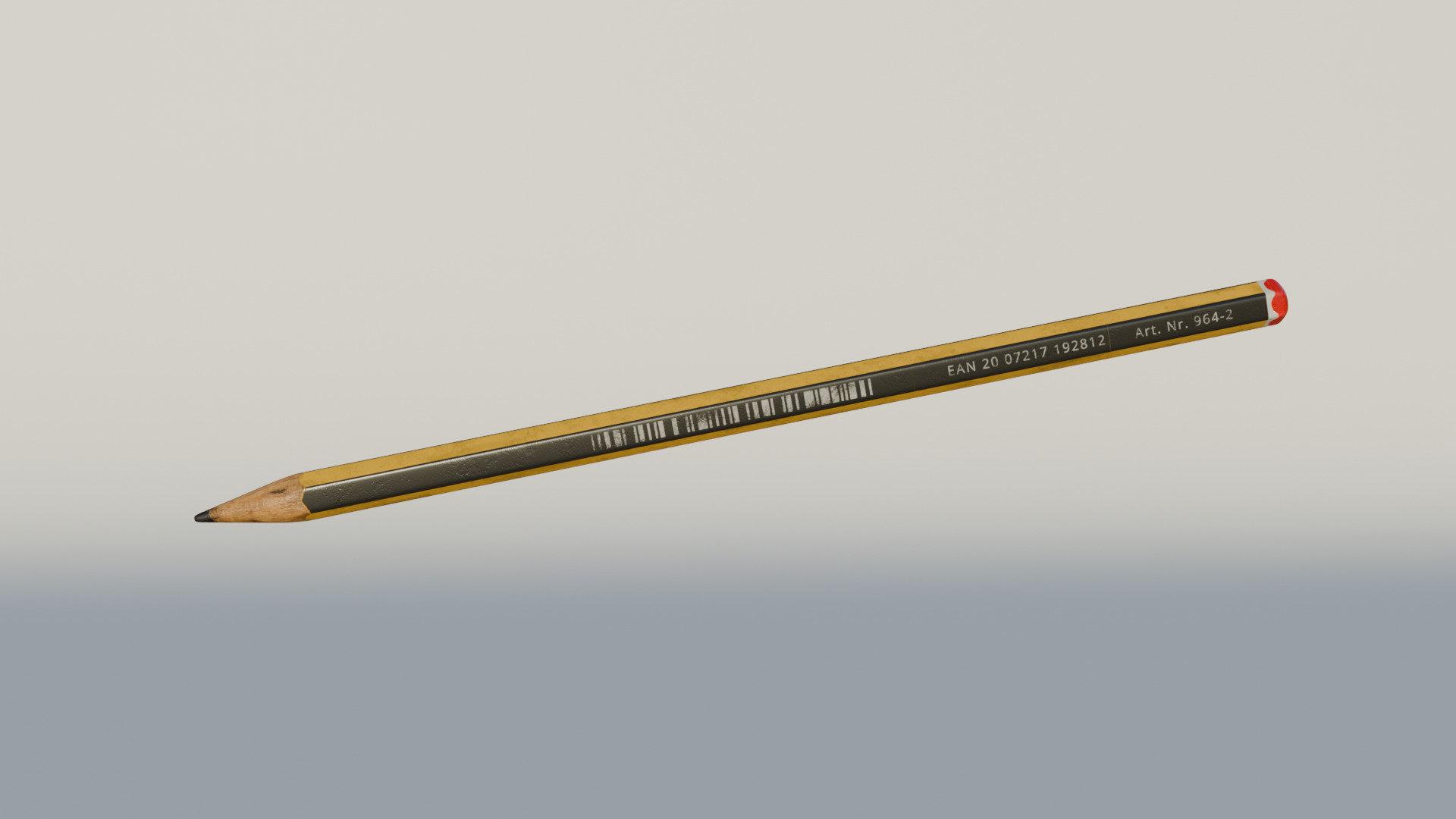 Pencil Free low-poly 3D model_1