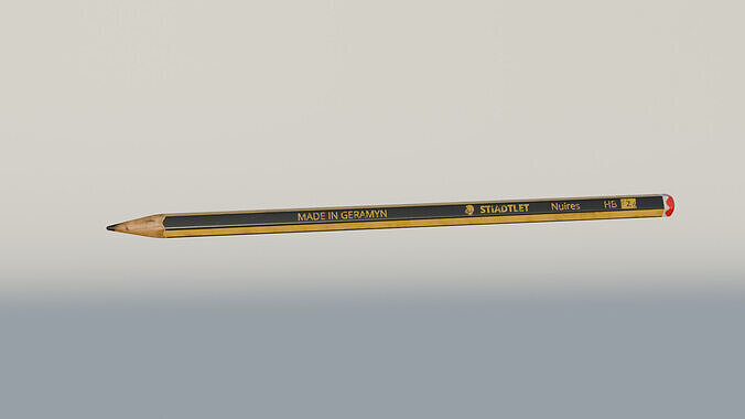 Pencil Free low-poly 3D model