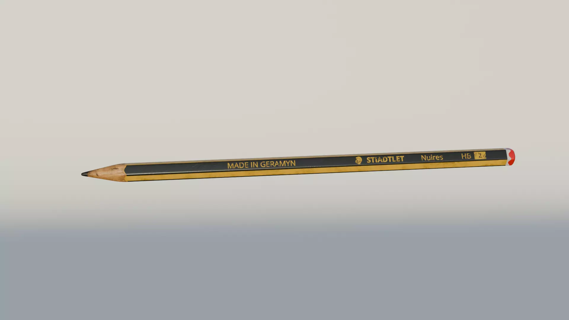 Pencil Free low-poly 3D model_0