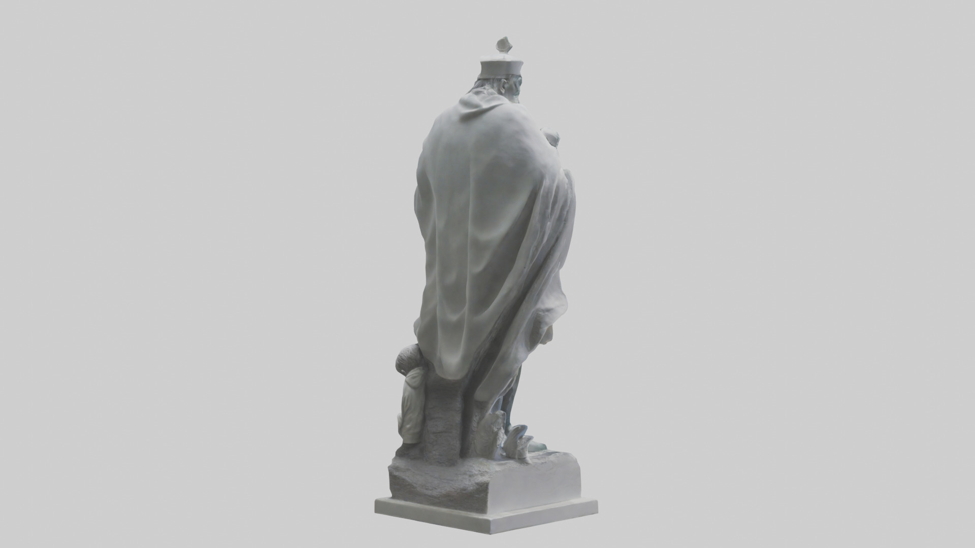 Protecting Future Generations Statue model Low-poly 3D model_2