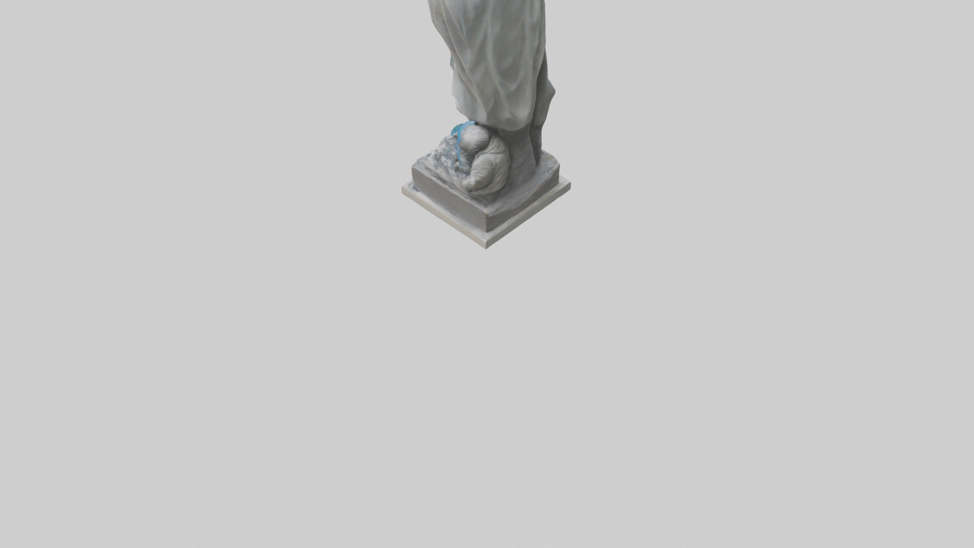 Protecting Future Generations Statue model Low-poly 3D model_3