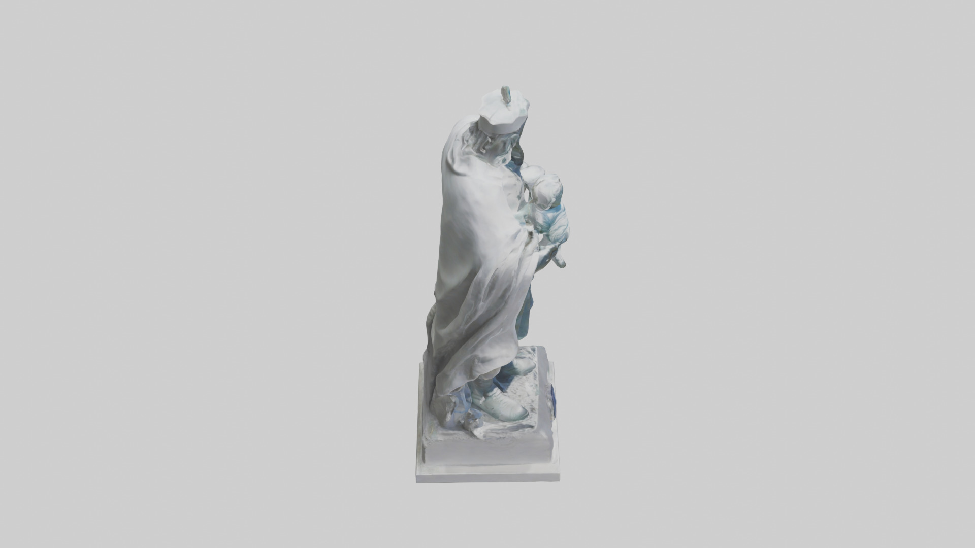 Protecting Future Generations Statue model Low-poly 3D model_18
